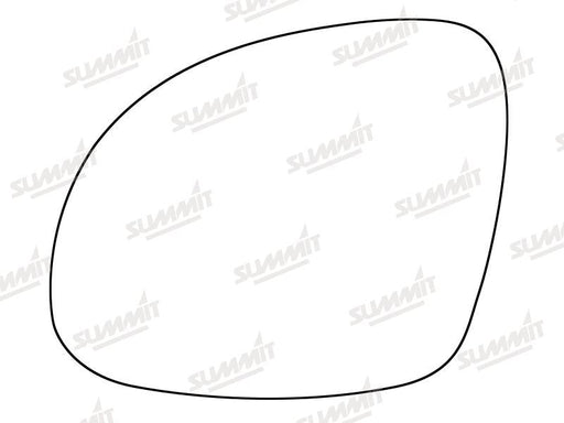 Summit Stick-On Standard Mirror Glass fits VW Tiguan 07 on LHS Summit - Dynamic Drive