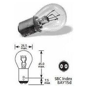 Lucas LLB380 380 Bay15d SBC 12v 21/5W Brake Stop Tail Light bulbs x 10 Lucas  - Dynamic Drive