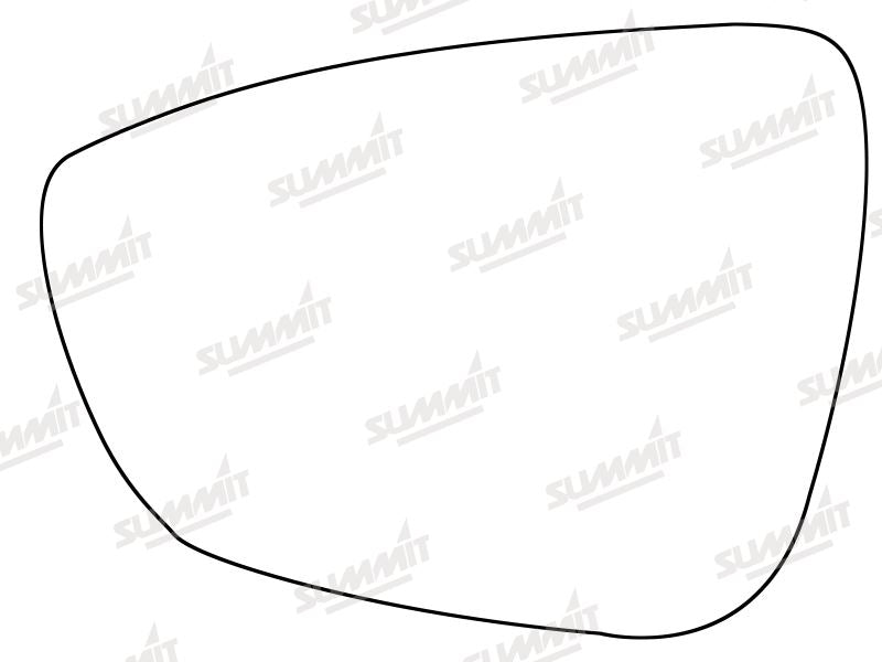 Summit Stick-On Standard Mirror Glass fits Ford Focus 18 on LHS Summit - Dynamic Drive