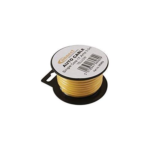 Connect Yellow Single Core Auto Cable 28/0.30 3.5m 36969 Tool Connection - Dynamic Drive