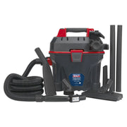 Sealey Garage Vacuum 1500W with Remote Control Wall Mounting GV180WM Sealey - Dynamic Drive