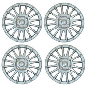 4x 14" Silver Wheel Trims / Hub Caps fits Streetwize  - Dynamic Drive