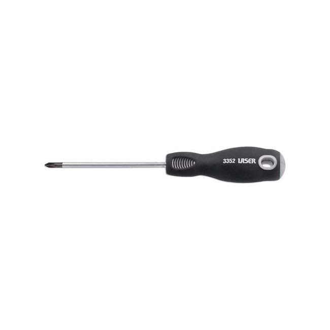 Laser Phillips Screwdriver Ph0 x 75mm 3352 Laser - Dynamic Drive