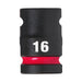 Milwaukee Hex Socket Shw 1/2 Std 16mm-1Pc 4932480310 Milwaukee - Dynamic Drive