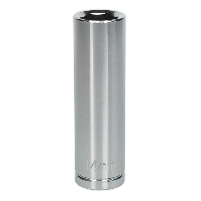 Sealey WallDrive Socket 14mm Deep 1/2"Sq Drive S0670 Siegen by Sealey - Dynamic Drive