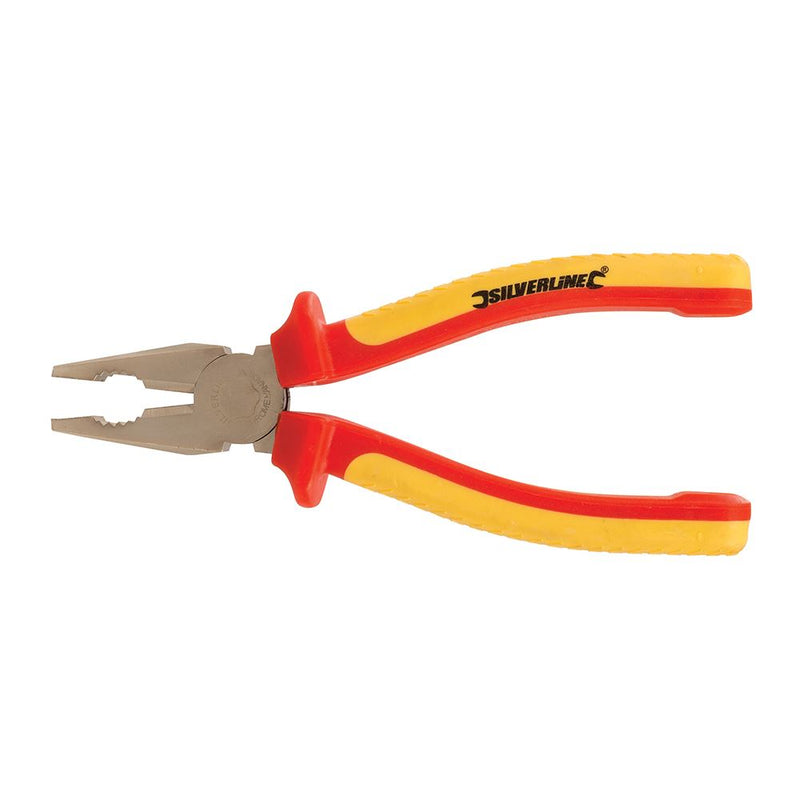 Silverline Expert VDE Combination Pliers 180mm Silverline - Dynamic Drive