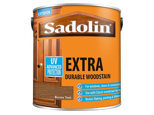 Sadolin Extra Durable Woodstain Burma Teak 2.5 litre Sadolin - Dynamic Drive