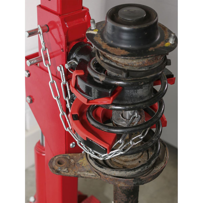 Sealey Coil Spring Compressing Station with Gauge Hydraulic 2000kg Capacity Sealey - Dynamic Drive