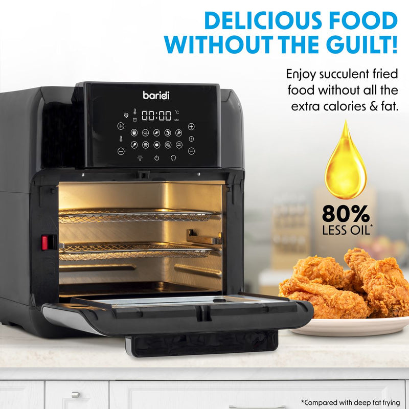 Baridi Air Fryer & Rotisserie Oven 12L Capacity DH170 Baridi - Dynamic Drive