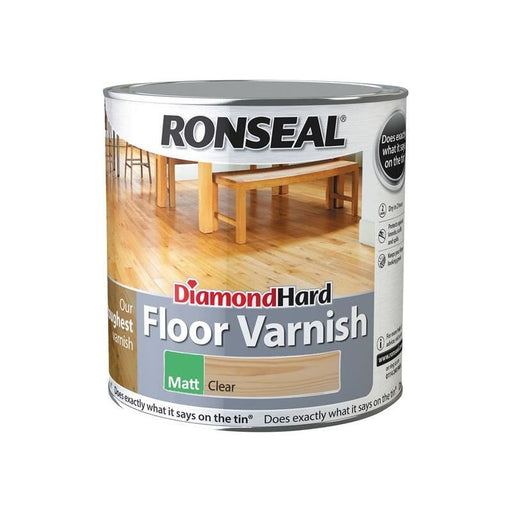 Ronseal Diamond Hard Floor Varnish Matt 2.5 litre Ronseal - Dynamic Drive