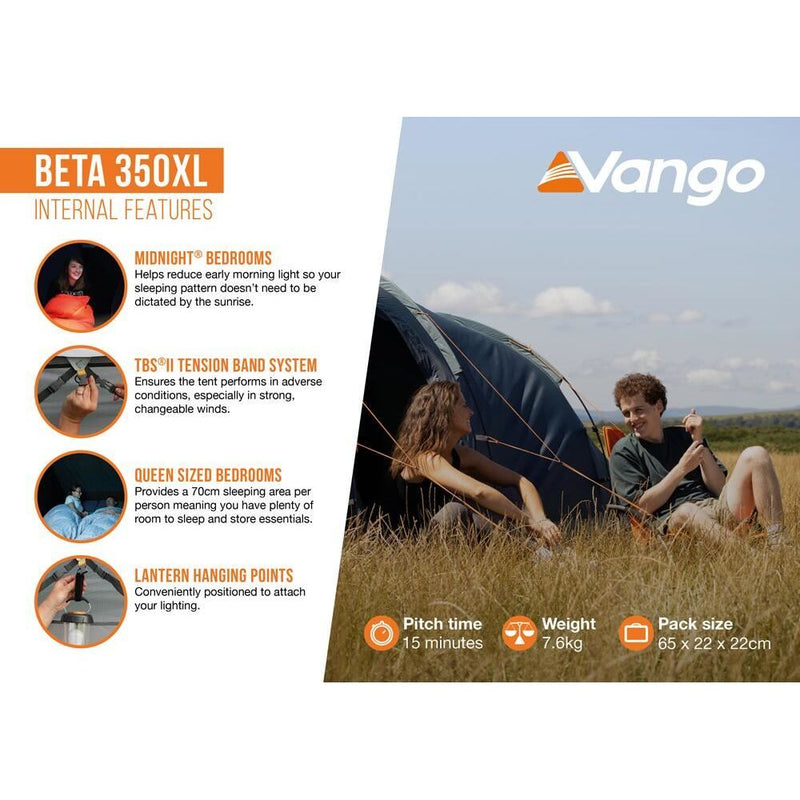 Vango Beta 350XL Tent Deep Blue Vango - Dynamic Drive