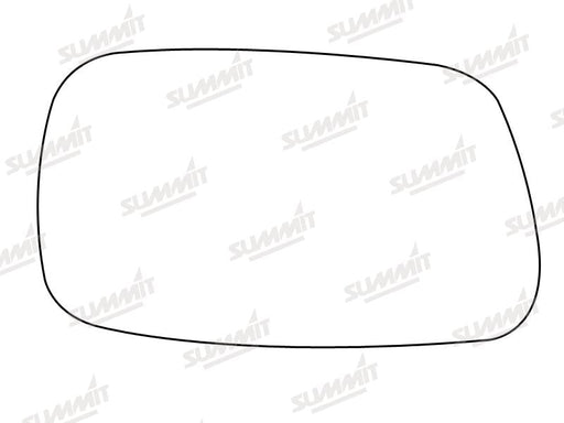 Summit Stick-On Standard Mirror Glass fits Toyota Avensis 97 to 02 LHS Summit - Dynamic Drive