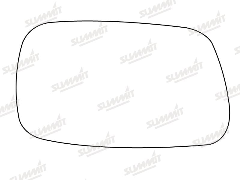 Summit Stick-On Standard Mirror Glass fits Toyota Avensis 97 to 02 LHS Summit - Dynamic Drive