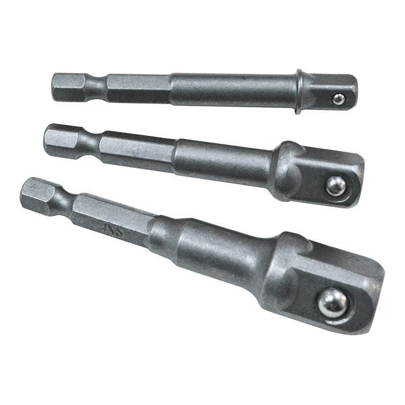 Faithfull Hex to Square Drive Adaptor Set, 3 Piece Faithfull - Dynamic Drive