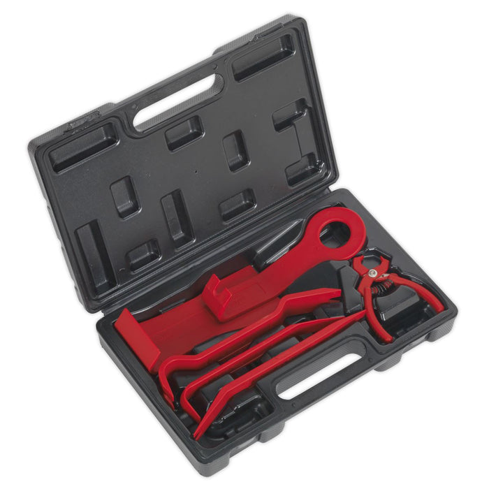 Sealey RT6K 6pc Trim & Upholstery Set in Case Removal Pliers Car Interior Sealey  - Dynamic Drive