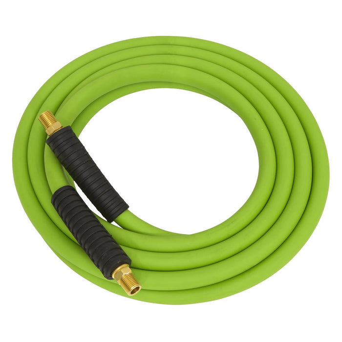 Sealey High-Visibility Hybrid Air Hose with 1/4"BSP Unions 10m x 8mm AHHC10G Sealey - Dynamic Drive