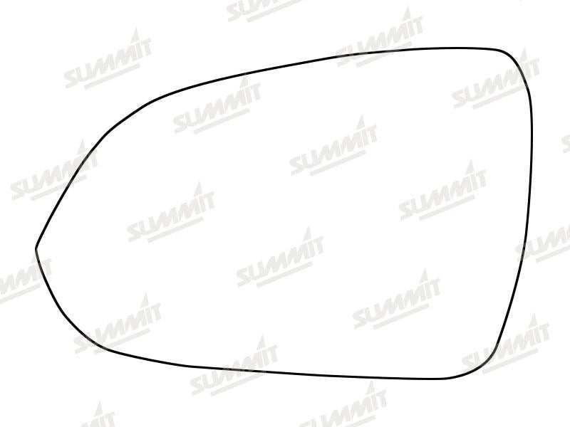 Summit Heated Base Plate With Standard Mirror Glass fits Kia Rio 17 on LHS Summit - Dynamic Drive