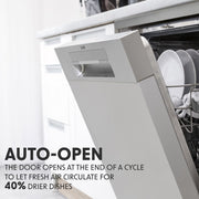 Baridi Slimline Freestanding Dishwasher 45cm Wide 10 Place Settings - Silver Baridi - Dynamic Drive