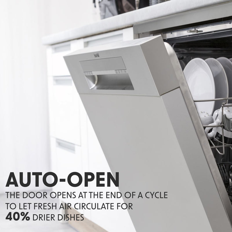 Baridi Slimline Freestanding Dishwasher 45cm Wide 10 Place Settings - Silver Baridi - Dynamic Drive