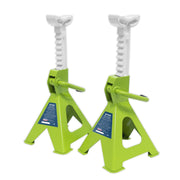 Sealey AXLe Stands (Pair) 2 Tonne Capacity per Stand Ratchet Type Hi-Vis Green Sealey - Dynamic Drive