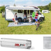 Fiamma F45S Winch Awning Wind Out 450 Titanium Case Royal Grey Fabric 06290G01R Fiamma  - Dynamic Drive