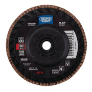 Draper Expert Ceramic Flap Disc, 115mm, M14, 80 Grit 87776 Draper - Dynamic Drive