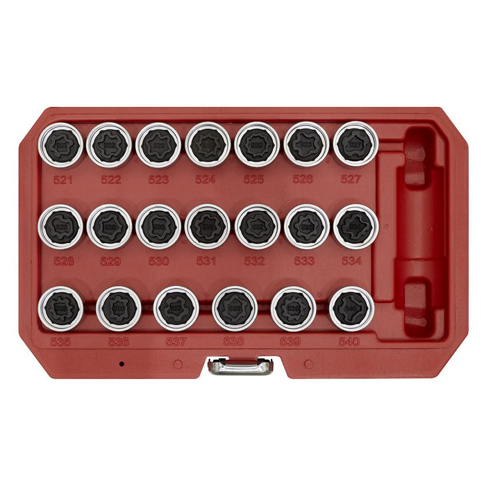 Sealey Locking Wheel Nut Key Set 20pc VAG SX219 Sealey - Dynamic Drive