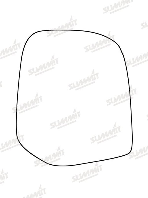 Summit Stick-On Standard Mirror Glass fits Ford Ranger 06 to 14 LHS Summit - Dynamic Drive