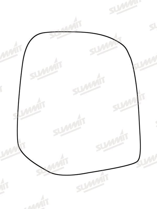 Summit Stick-On Standard Mirror Glass fits Ford Ranger 06 to 14 LHS Summit - Dynamic Drive