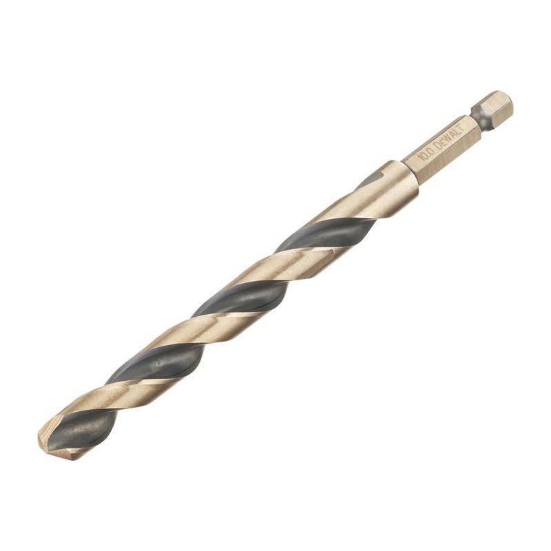 Dewalt Power Tools BLACK&GOLD Hex HSS-G Drill Bit 10.0mm DeWALT Power Tools - Dynamic Drive