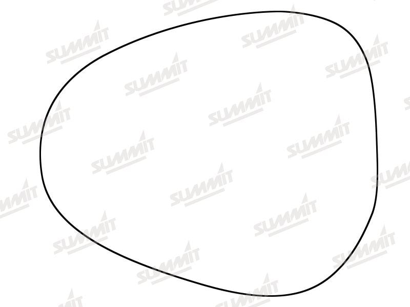 Summit Stick-On Standard Mirror Glass fits Lancia Ypsilon 10 on LHS Summit - Dynamic Drive