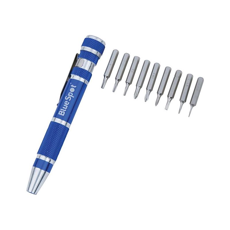 Bluespot Tools 9-in-1 Screwdriver Bit Set BlueSpot Tools - Dynamic Drive