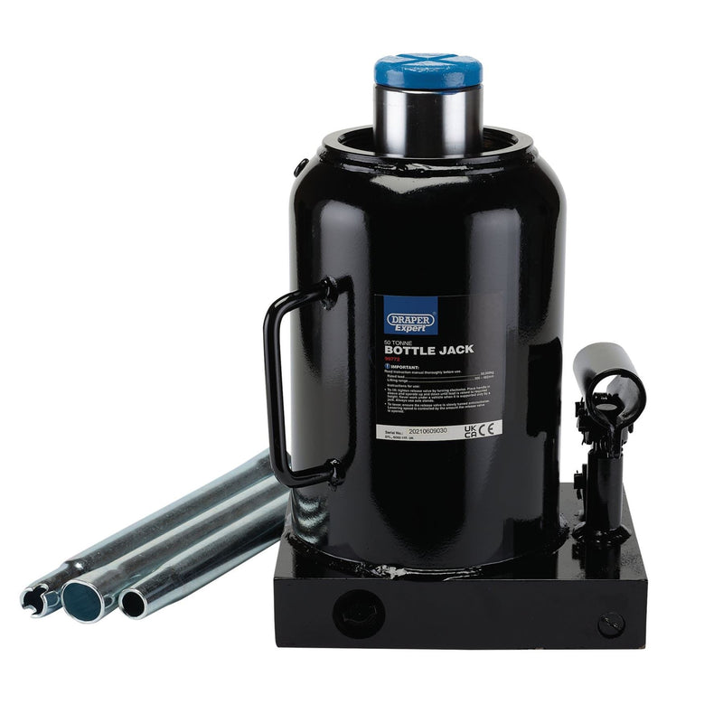 Draper Expert Hydraulic Bottle Jack, 50 Tonne 99772 Draper - Dynamic Drive