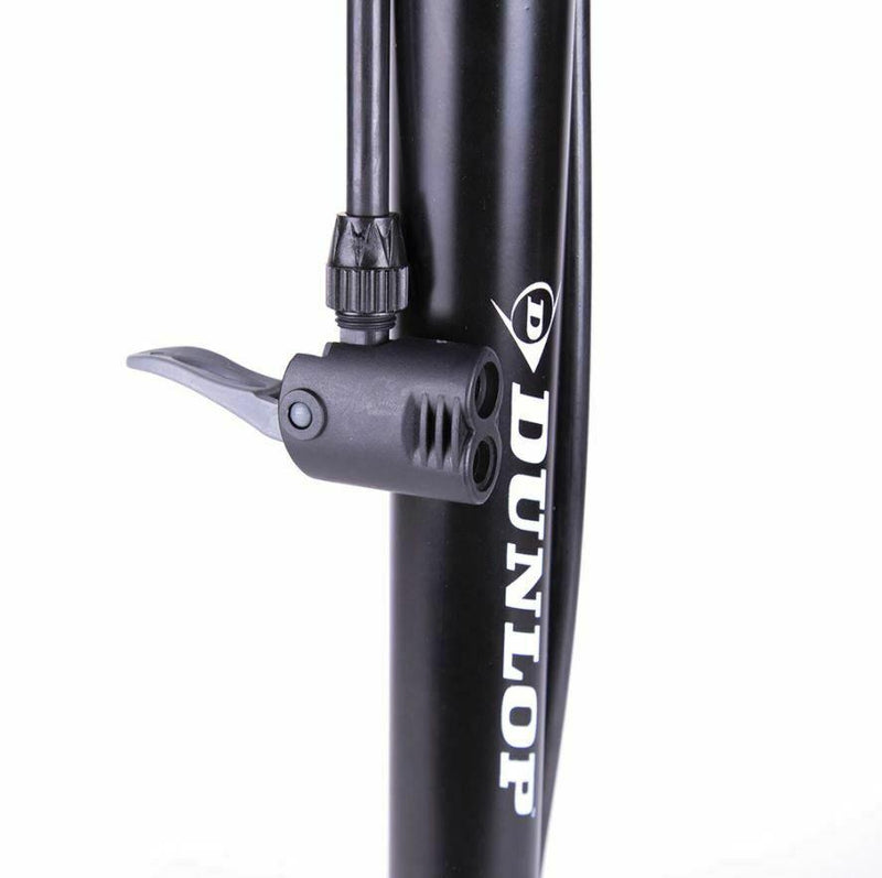 Dunlop Floor Bike Air Pump Stable Foot Car Football Inflatables 12Bar Presta Uk Dunlop  - Dynamic Drive