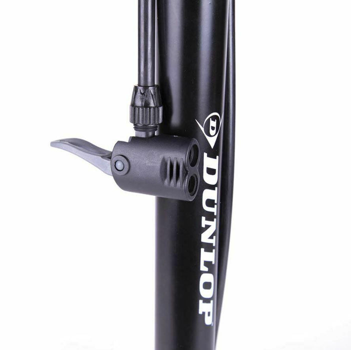 Dunlop Floor Bike Air Pump Stable Foot Car Football Inflatables 12Bar Presta Uk Dunlop  - Dynamic Drive