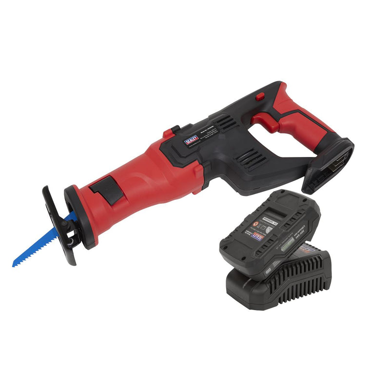 Sealey Cordless Reciprocating Saw Kit 20V 2Ah SV20 Series CP20VRSKIT1 Sealey - Dynamic Drive