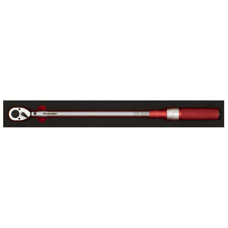 Sealey Torque Wrench Micrometer Style 1/2" Drive 60-330Nm Calibrated in EVA Tray Sealey  - Dynamic Drive
