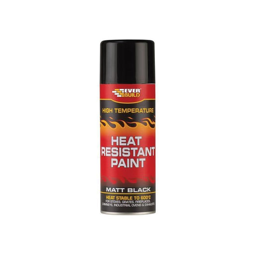 Everbuild Sika Heat Resistant Paint Aerosol 400ml Everbuild Sika - Dynamic Drive