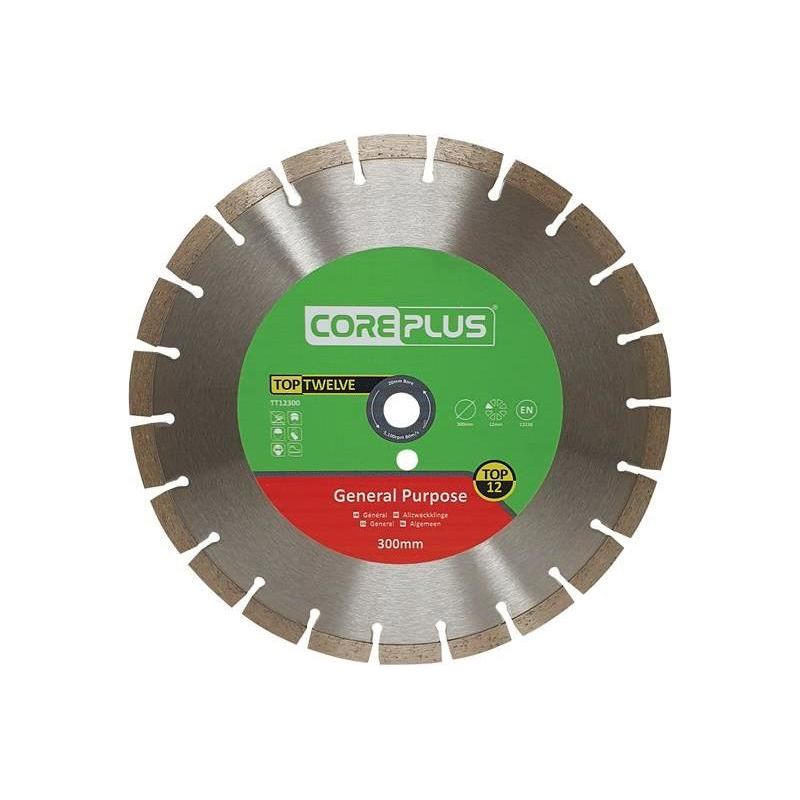 Coreplus Top Twelve General Purpose Diamond Blade 300mm CorePlus - Dynamic Drive