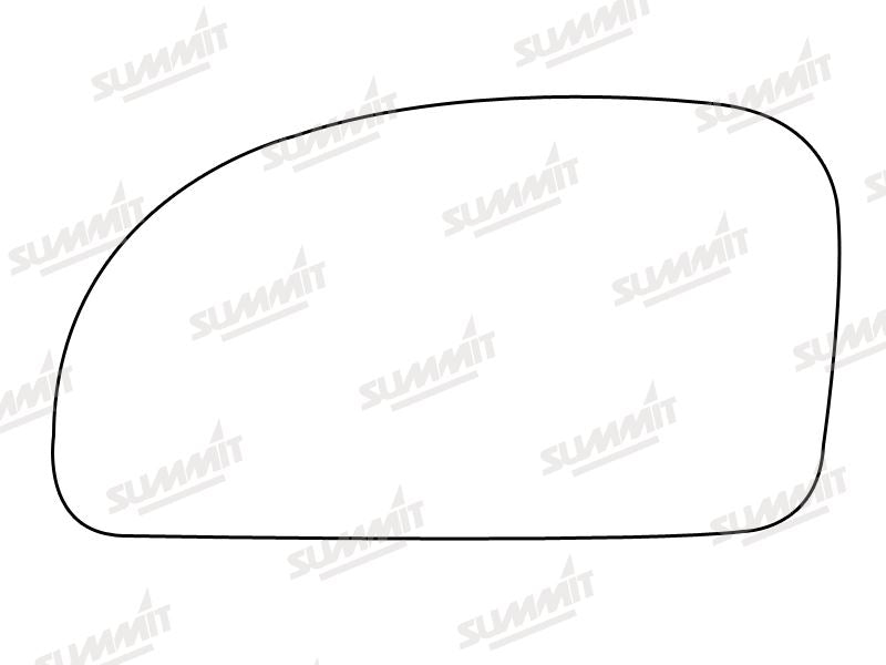 Summit Stick-On Standard Mirror Glass fits Hyundai Getz LHS Summit - Dynamic Drive