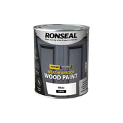 Ronseal 10 Year Weatherproof Wood Paint White Satin 750ml Ronseal - Dynamic Drive