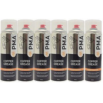 6x PMA Copper Grease High Temperature Aerosol Maintenance Spray 500ml COPGR PMA - Dynamic Drive