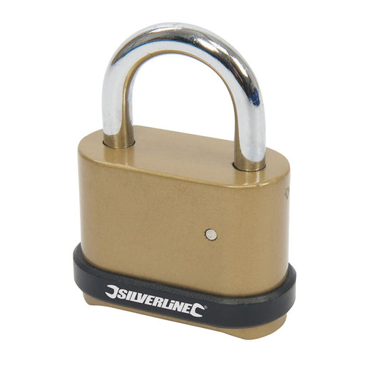 Silverline Zinc Alloy Combination Padlock 4-Digit 50mm Silverline - Dynamic Drive