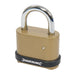 Silverline Zinc Alloy Combination Padlock 4-Digit 50mm Silverline - Dynamic Drive