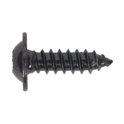 Sealey Self Tapping Screw 4.8 x 16mm Flanged Head Black Pozi Pack of 100 BST4816 Sealey - Dynamic Drive