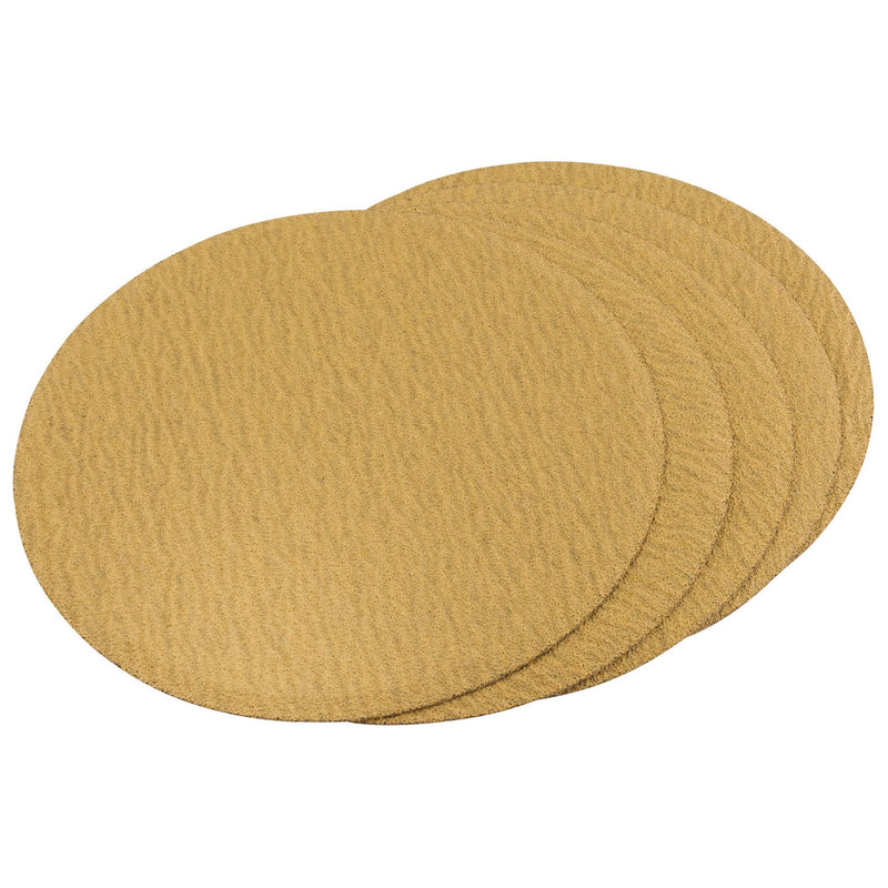 Draper White Aluminium Oxide Sanding Discs, 150mm, 80 Grit (Pack of 5) 83867 Draper - Dynamic Drive
