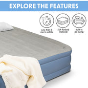Dellonda Raised Air Bed with Built-in Electric Pump & Storage Bag - Queen Dellonda - Dynamic Drive