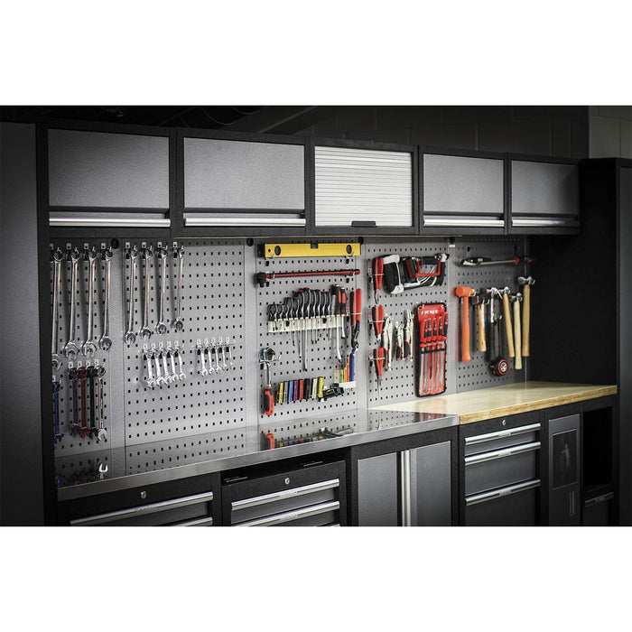 Superline Pro Superline PRO Storage System with Wood Worktop 4.9m APMSSTACK01W Superline Pro - Dynamic Drive