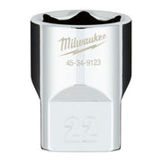 Milwaukee 1/2 Drive Socket Metric Standard-22mm 4932480020 Milwaukee - Dynamic Drive