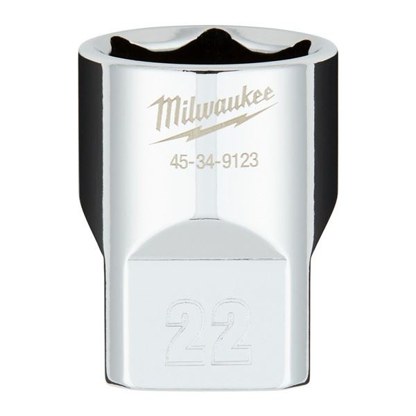 Milwaukee 1/2 Drive Socket Metric Standard-22mm 4932480020 Milwaukee - Dynamic Drive